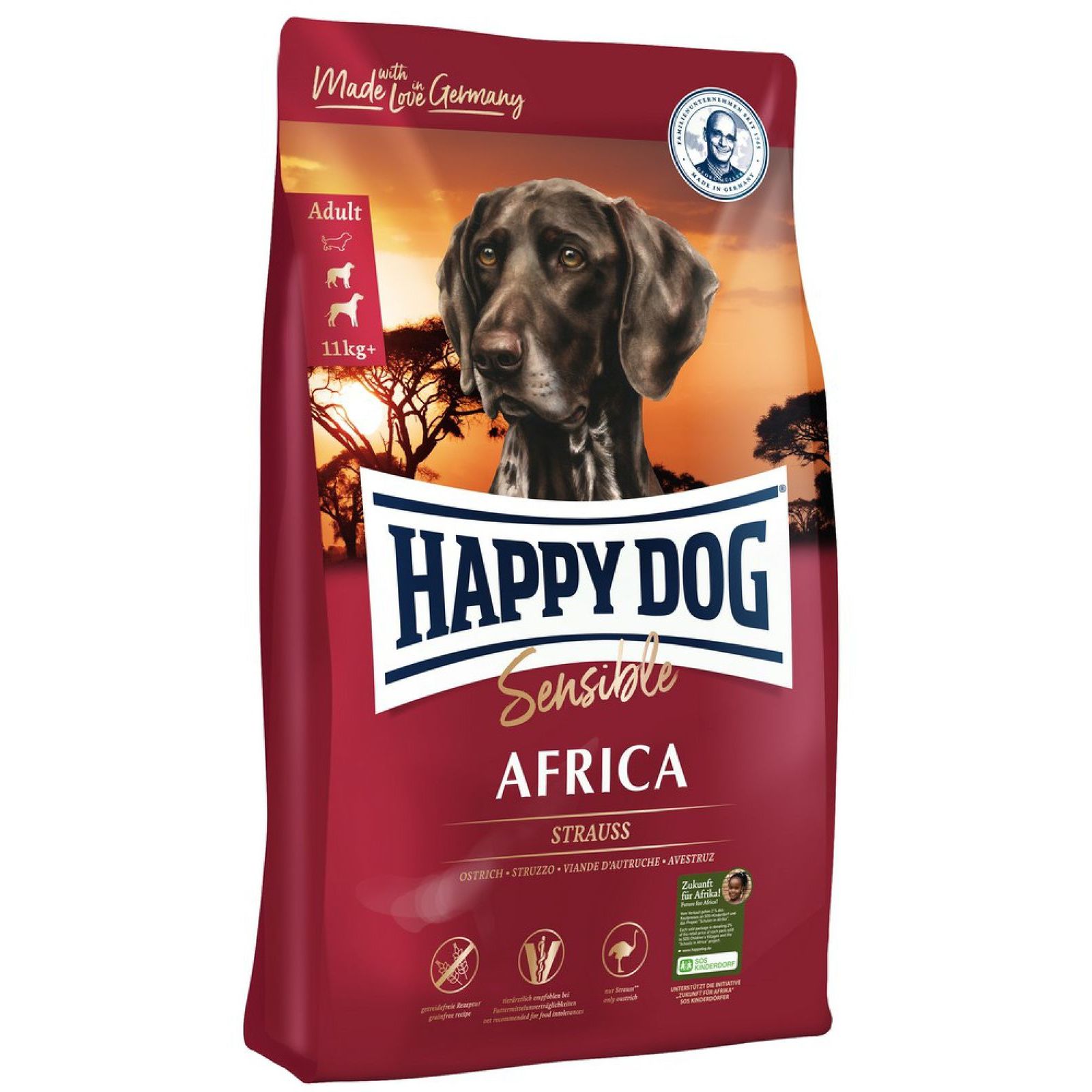 Happy Dog Supreme Africa 12 5kg ZOOutlet hu kutya macska mad 225 r 
