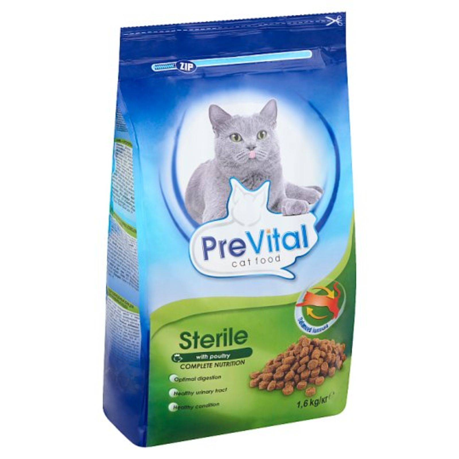 Корм prevital для взрослых стирилизованных кошек сухой 1.8кг м/у (5999546172010)