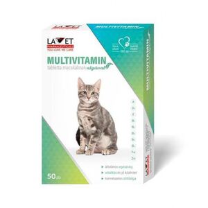 Lavet alg&aacute;s multivitamin tabletta macsk&aacute;knak 50db