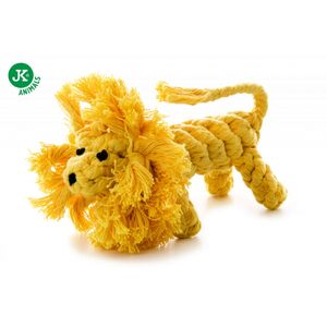 K&ouml;t&eacute;l Oroszl&aacute;n,s&aacute;rga pamut j&aacute;t&eacute;k kuty&aacute;nak 20cm