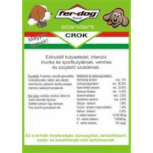 Fer Dog Crock 15Kg Kutyatáp Sérült csomagolás!